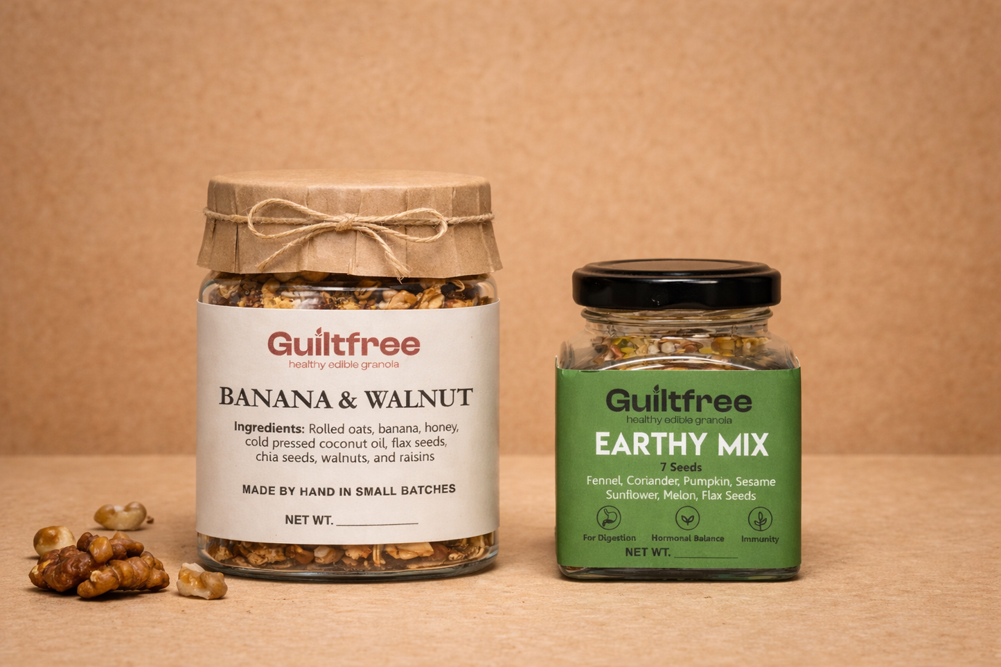Banana Walnut Granola + Earthy Seed Mix Combo